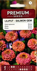 Zinnia Lilliput Salmon Gem Seeds